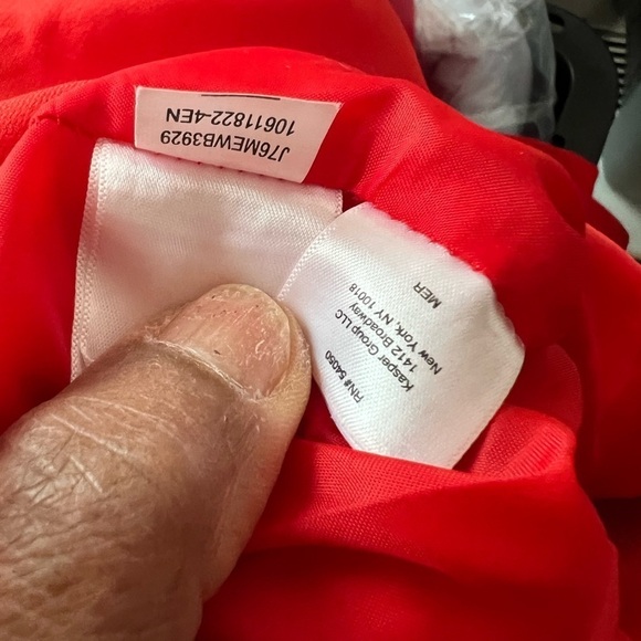 Evan Picone black label orange dress sleeveless black waist size 6 - Picture 5 of 7